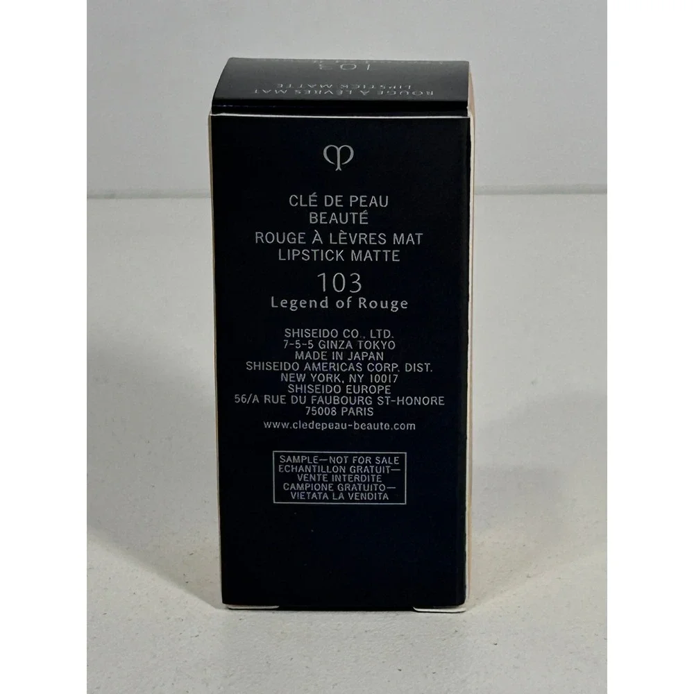 Cle de Peau Beaute Rouge a Levres Mat Lipstick 103 Legend of Rouge 2g Sample